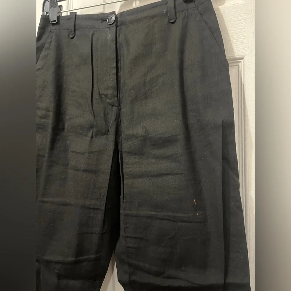 Rag & Bone Linen Black trouser - Picture 3 of 7